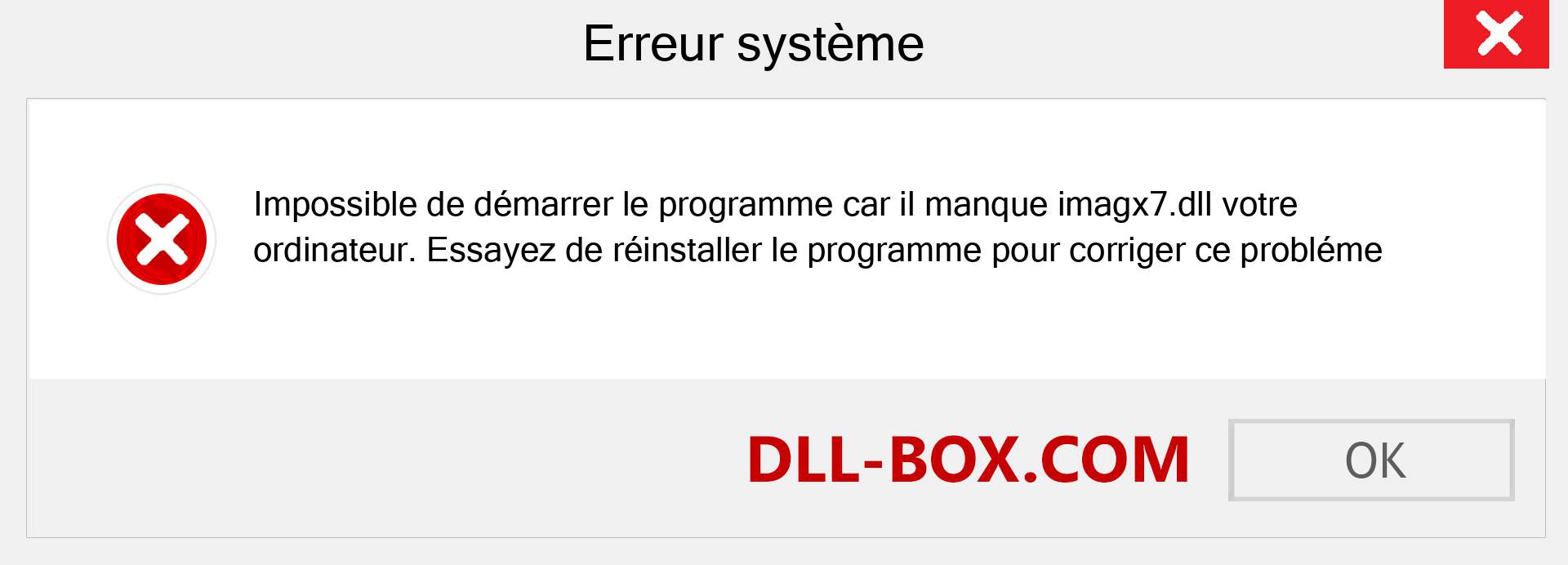 Le fichier imagx7.dll est manquant ?. Télécharger pour Windows 7, 8, 10 - Correction de l'erreur manquante imagx7 dll sur Windows, photos, images